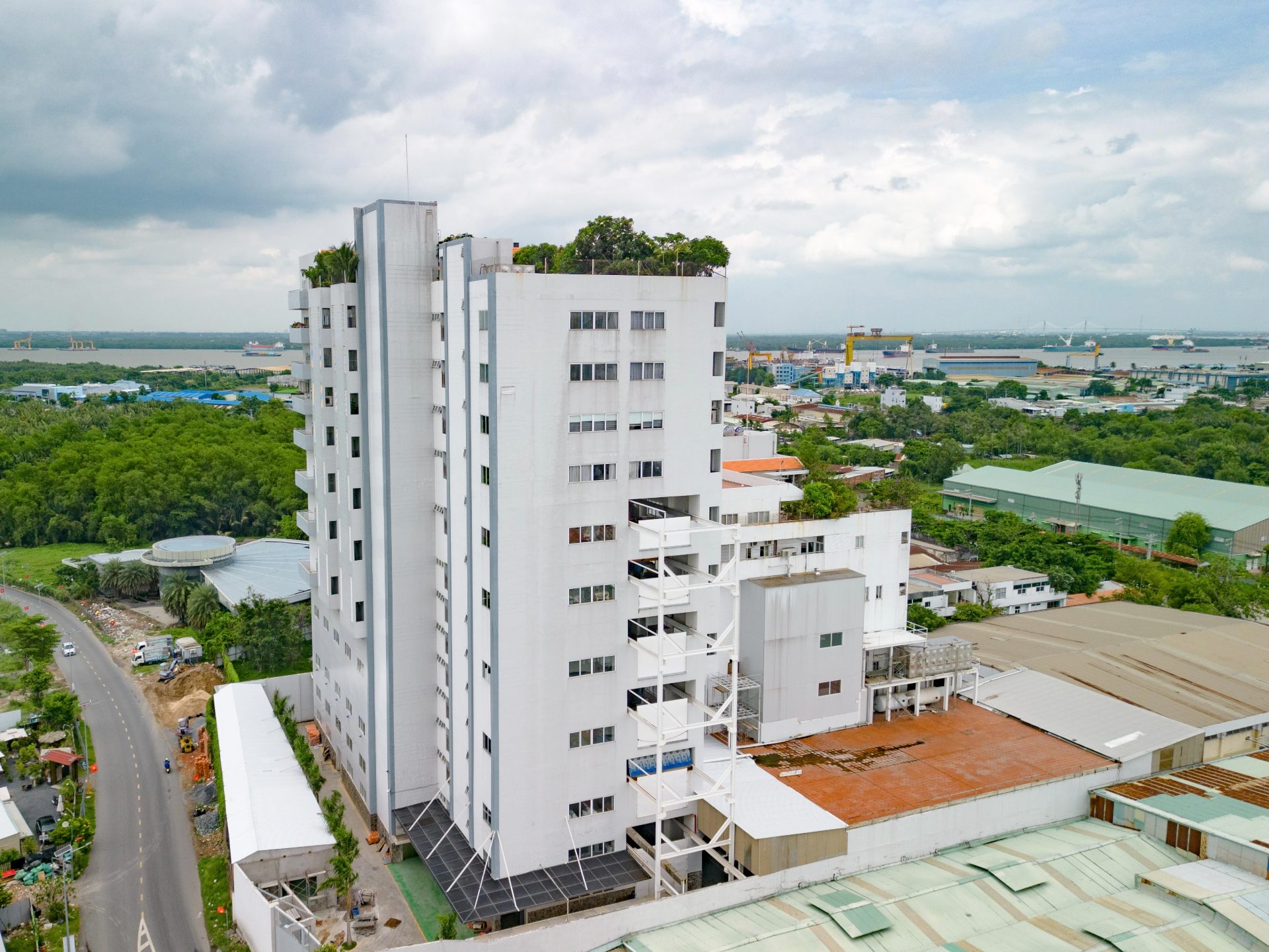 Aerial view of the Lap Phuc building, side