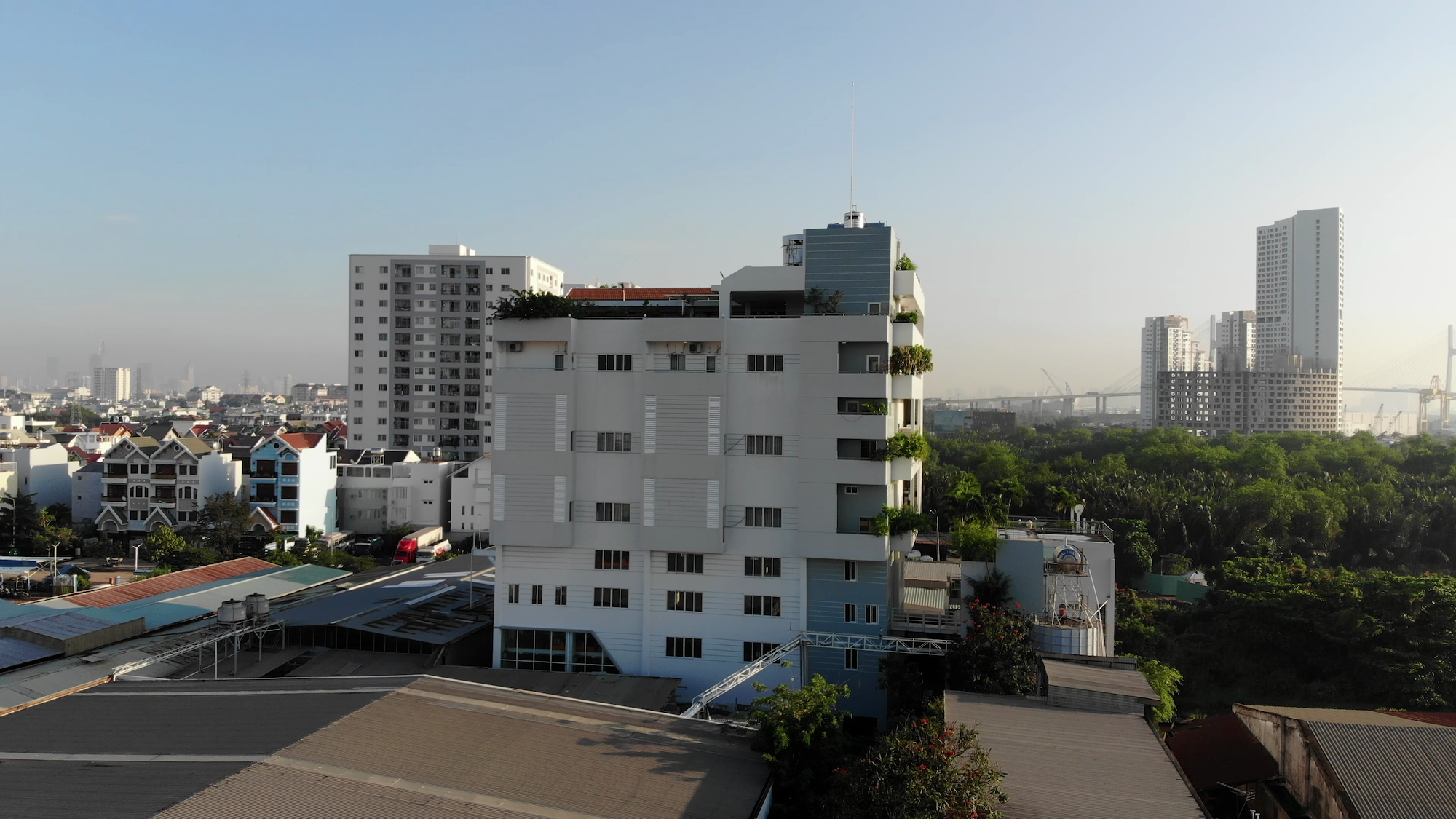 Aerial view of the Lap Phuc campus