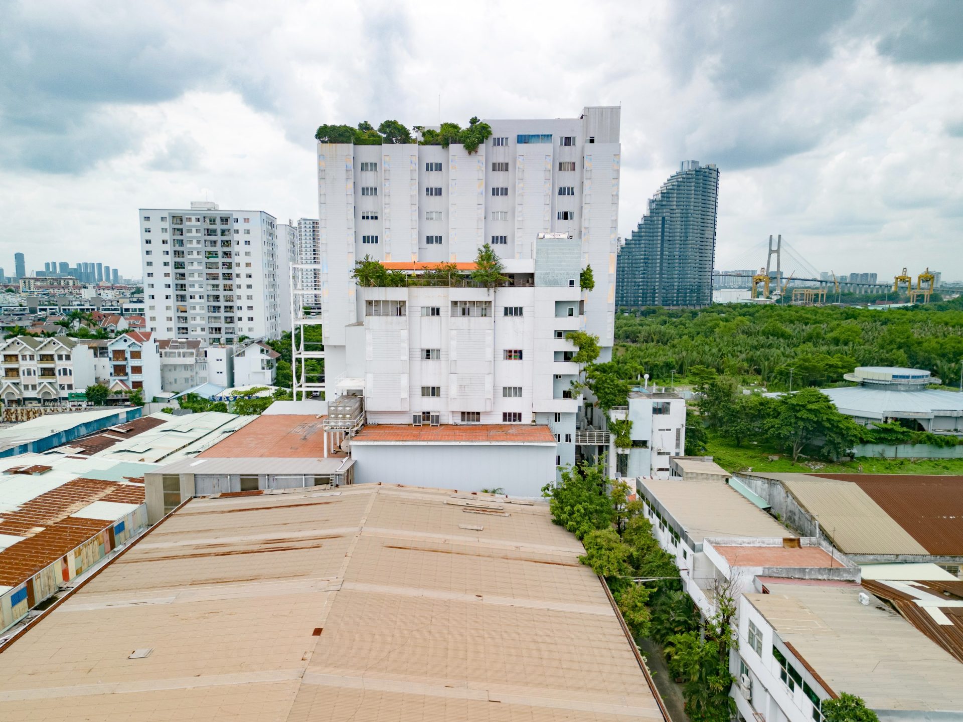 Aerial view of the Lap Phuc campus